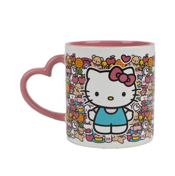 Other - Hello kitty mug whit pink heart- 16 oz